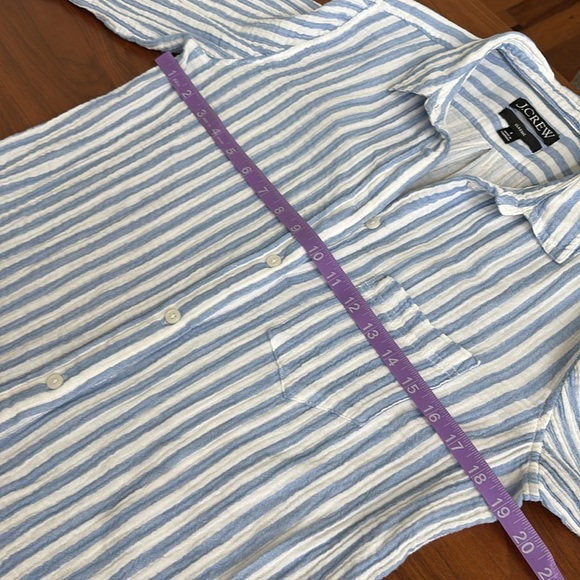 J. Crew Classic-fit soft gauze shirt in stripe Size 8 - Picture 8 of 8